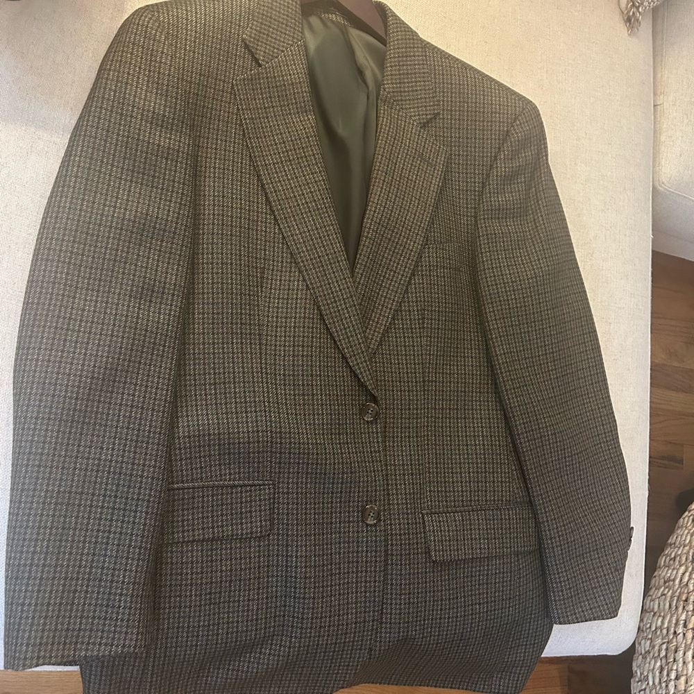 Men's Classic Houndstooth Blazer - Britches circa late 90s - 44R